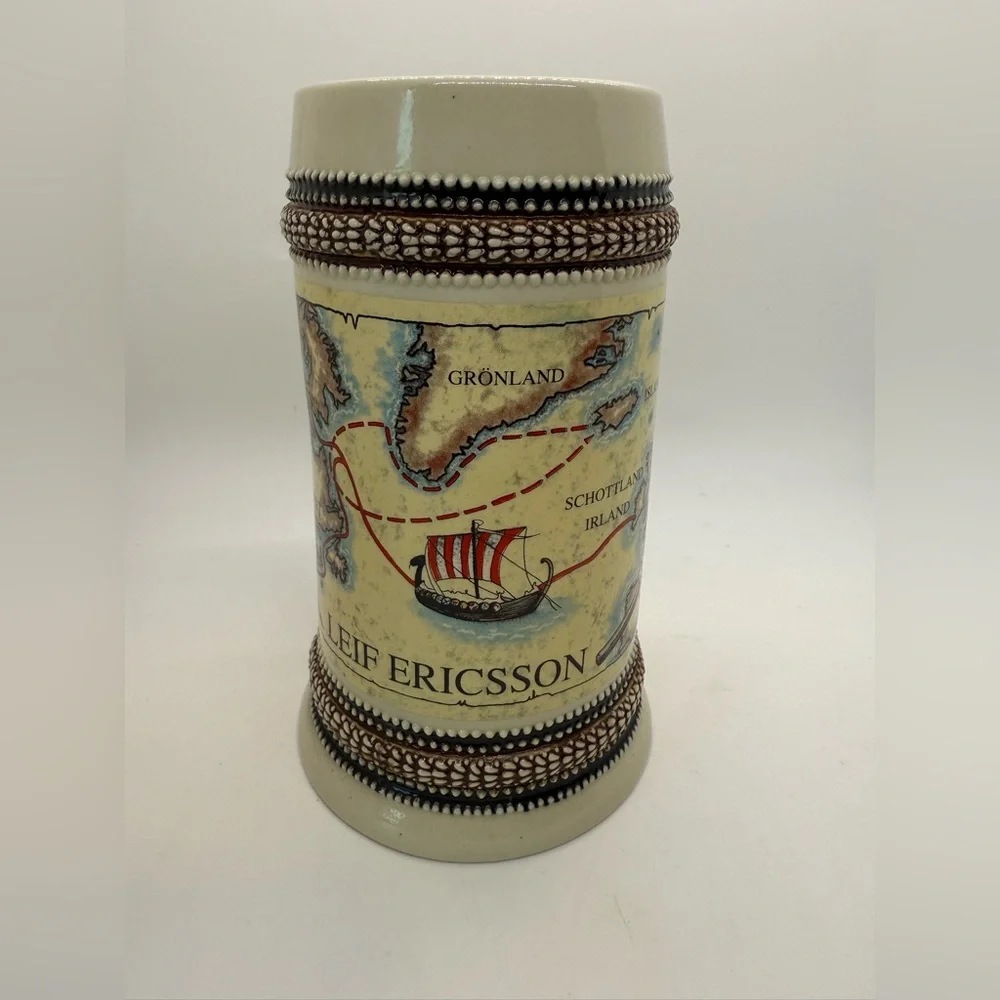 Leif Ericsson‎ German Beer Stein 1989 Coors Beer Stein Limited Edition 17 oz Mug